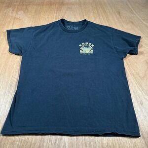 SCW Ramen Time Graphic Tee Mens Large Black Tokyo Japan Restaurant Short Sleeve
